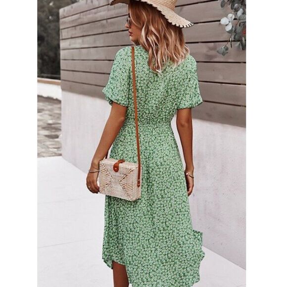 NWOT Ditsy flower midi dress - small - Picture 2 of 6